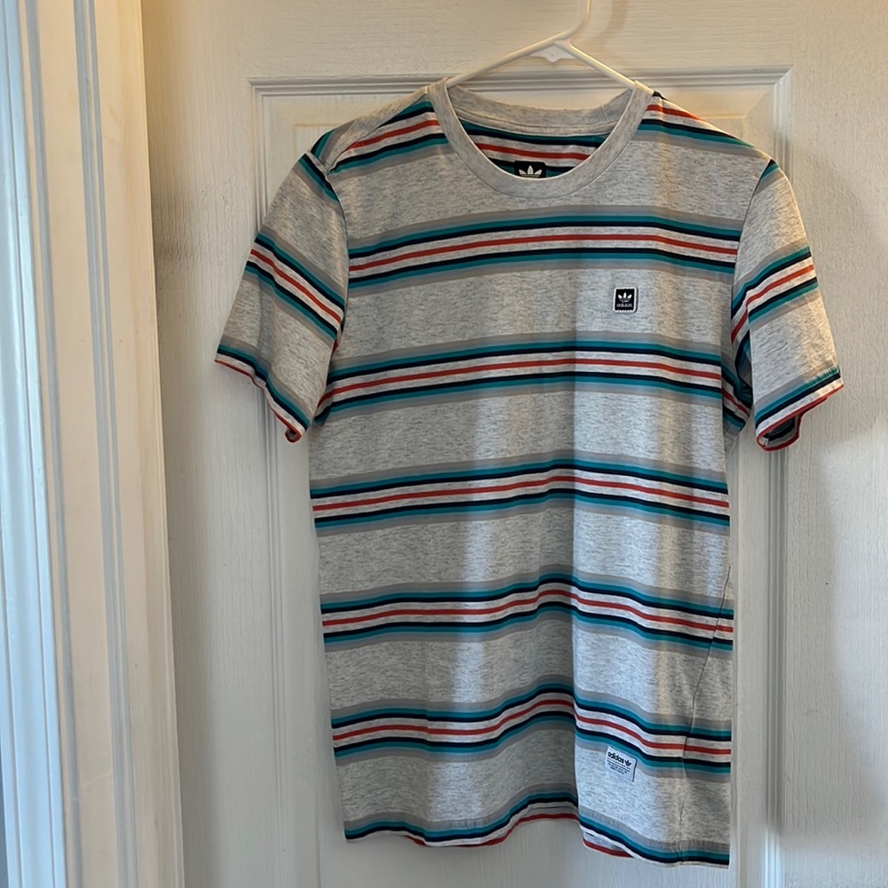 RARE FIND Adidas Skateboarding Striped Tee